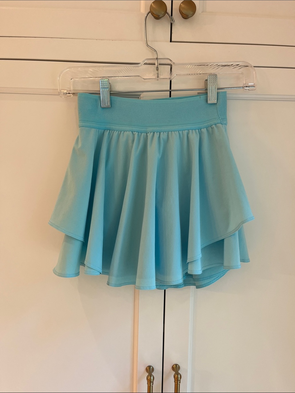 Lululemon Light Blue Tiered Swim Skirt with Flounce